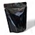 Kit 50 Embalagens Sacos Stand Up Pouch Preto Metalizado Brilhante com Fecho Zíper 12x19 - 350ml - Funcional e Moderna - Imagem 8