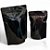 Kit 50 Embalagens Sacos Stand Up Pouch Preto Metalizado Brilhante com Fecho Zíper 12x19 - 350ml - Funcional e Moderna - Imagem 6