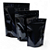 Kit 50 Embalagens Sacos Stand Up Pouch Preto Metalizado Brilhante com Fecho Zíper 12x19 - 350ml - Funcional e Moderna - Imagem 2