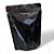 Kit 50 Embalagens Sacos Stand Up Pouch Preto Metalizado Brilhante com Fecho Zíper 12x19 - 350ml - Funcional e Moderna - Imagem 1