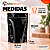Kit 50 Sacos Stand Up Pouch Preto Metalizado 350ml 12,5x19,5x6cm com Zíper - Imagem 3
