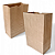 Kit 250 Sacos de Papel Kraft 18x28x11 - Perfeitos para Delivery de Lanches e Refeições - Imagem 1