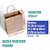 Kit 300 Sacolas de Papel Kraft 120g -20x22x10 - Extra Resistentes com Alça Torcida para Delivery e Presentes - Imagem 2