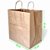 Kit com 250 Sacolas de Papel Kraft 30x31x19 cm com Alça Torcida - Grandes para Delivery de Lanches e Refeições - Imagem 3