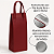 Sacola Delivery Bebidas Térmica Retornável Impermeável Cor Vinho - Imagem 3