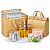 Kit 50 Sacolas Térmicas Delivery 15,5L 29x28x19cm com Velcro - Imagem 1