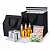 Kit 10 Sacola Térmica Média 15,5L (29x28x19cm) Delivery Impermeável C/ Fita Abre e Fecha Embalagens Delivery - Imagem 15