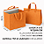 Kit 10x Sacola Delivery Térmica Impermeável Com Fita M - Imagem 4