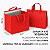 Kit 10x Sacola Delivery Térmica Impermeável Com Fita M - Imagem 2