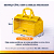 Kit 10 Sacola Térmica Média 15,5L (29x28x19cm) Delivery Impermeável C/ Fita Abre e Fecha Embalagens Delivery - Imagem 3