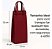 Kit 12 Sacola Térmica para Vinho Premium (35x12x10cm) Impermeável com Velcro Reutilizável Cooler Bebidas - Imagem 2