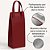 Kit 3 Sacola Térmica para Vinho Premium (35x12x10cm) Impermeável Fita Abre e Fecha Reutilizável Cooler Bebidas - Imagem 3