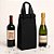 Kit 50 Sacola Térmica para Vinho Premium (35x12x10cm) Impermeável com Velcro Reutilizável Cooler Bebidas - Imagem 1