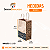 Kit 50 Sacolas Kraft 18x28x11 Alça Torcida 'Happy Food' - Perfeitas para Delivery de Lanches e Refeições - Imagem 3