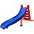 Escorregador Grande Curvo Azul e Vermelho - Imagem 1