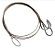 CABO DE ACO PRETO 3 GANCHOS PEQUENO 50CM - Imagem 1