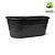 VASO ARANDELA DUPLO PRETO UTILIPLAS - Imagem 1