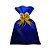 Saco para Presente Metalizado Azul Liso pacote com 50 unidades - Imagem 1