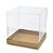 Caixa Visor Cubo 10x10x10cm com Tampa Transparente e Base em Papel - Imagem 3