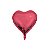 Balão Metalizado 05 Coração Rosa - pacote com 6 unidades - Imagem 1