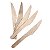 Talher Madeira Faca Natural 16cm - Pacote com 50 unidades - Imagem 1