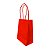 Sacolas de Papel 11x15x06cm Vermelho - Pacote com 10 unidades - Imagem 1