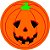 Etiqueta Adesiva Halloween Abóbora - pacote com 60 unidades - Imagem 2