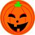 Etiqueta Adesiva Halloween Abóbora - pacote com 60 unidades - Imagem 1