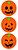 Etiqueta Adesiva Halloween Abóbora - pacote com 60 unidades - Imagem 4