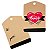 TAG Decorativa Com Amor Rosa e Preto - Pacote com 10 unidades - Imagem 1