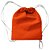 Mochila em TNT 25x35cm Laranja - pacote com 5 unidades - Imagem 1