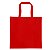 Sacola em TNT com Alça 35x35cm Vermelha - pacote com 10 unidades - Imagem 1