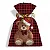 Saco Para Presente 25x35cm Teddy Noel pacote com 50 Unidades - Imagem 1
