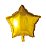 Balão Metalizado 18 Estrela Dourada - Unidade - Imagem 1