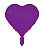 Balão Neon 18 Coração Roxo - Imagem 1
