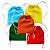 Mochila em TNT 25x35cm Sortida - pacote com 5 unidades - Imagem 1