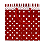 Sacola de Papel para Presente Poa Vermelho e Branco - pacote com 10 unidades - Imagem 3