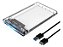 Case Gaveta Para Hd Ou Ssd 2,5 Transparente Usb Sata + Cabo - Imagem 2