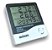 Termo Higrômetro Medidor Temperatura/umidade Relógio Digital - Imagem 2