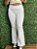 Calça Flare 3D Branca - Imagem 1