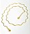 CHOKER ZIGZAG BANHADA A OURO 18K - Imagem 1