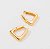BRINCO ARGOLA TRIANGULAR P BANHADO A OURO 18K - Imagem 1