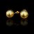 BRINCO ESFERA BOLINHA BANHADO A OURO 18K - Imagem 4