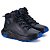 Bota Masculina Coturno Couro Genuíno Solado EVA - Preto Azul - Extra Leve - Imagem 3