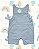 Macacão Jardineira Top Bebê Menino Verde Claro - Imagem 2