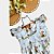Vestido Bebê Safari Laços Nas Costas - Imagem 3
