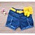 Shorts Jeans Infantil com elastano (acompanha cinto e bolsinha amarela) - Imagem 2