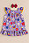 Vestido Infantil Com Pompom Nas Mangas - Lilás 6 a 8 anos - Imagem 1