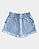 Shorts Infantil Menina em Moletom Cinza Nanai by Kily - Imagem 1
