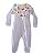 Macacão Bebê 100% Algodão Branco com Bandana (Ursinha) - Imagem 3